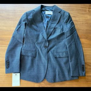 Suistudio Cameron Grey Wool Suit Jacket Size 36S NWT
